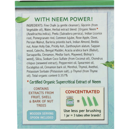 AUROMERE Toothpaste Ayurvedic Fresh Mint Toothpaste in a Jar 6 x 117g