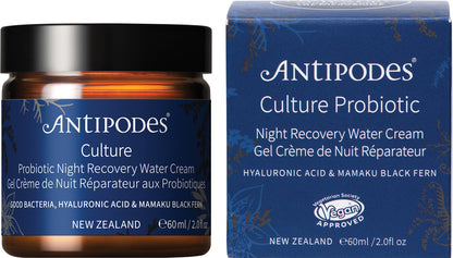 ANTIPODES Culture Probiotic Night Recovery Water Cream MINI 1 x 60ml