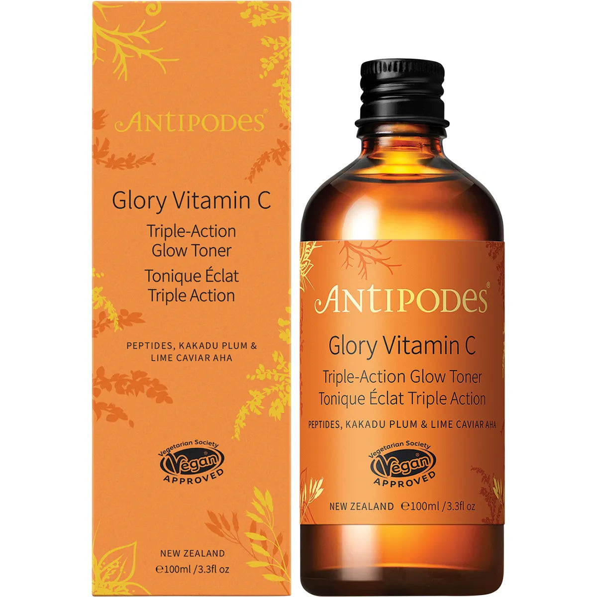 ANTIPODES Glory Vitamin C Triple-Action Glow Toner 1 x 100ml