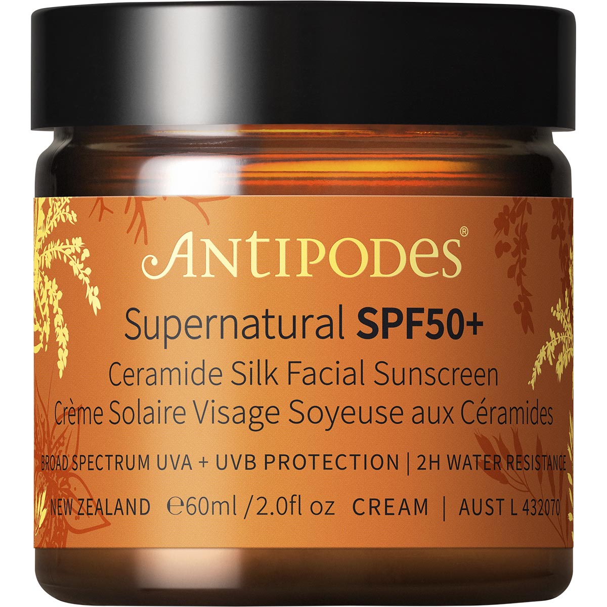 ANTIPODES Supernatural SPF50+ Ceramide Silk Sunscreen 1 x 60ml
