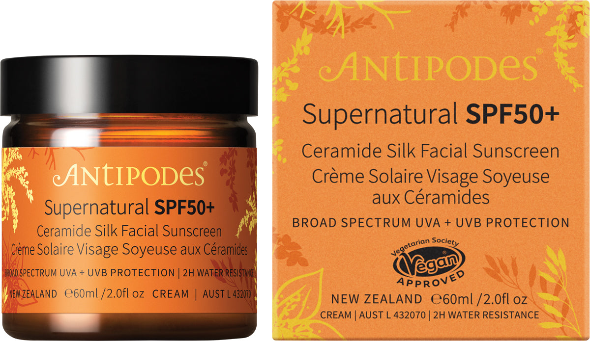 ANTIPODES Supernatural SPF50+ Ceramide Silk Sunscreen 1 x 60ml