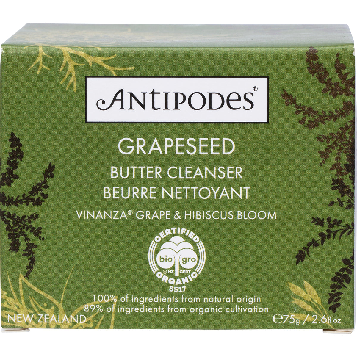 ANTIPODES Grapeseed Butter Cleanser 1 x 75g