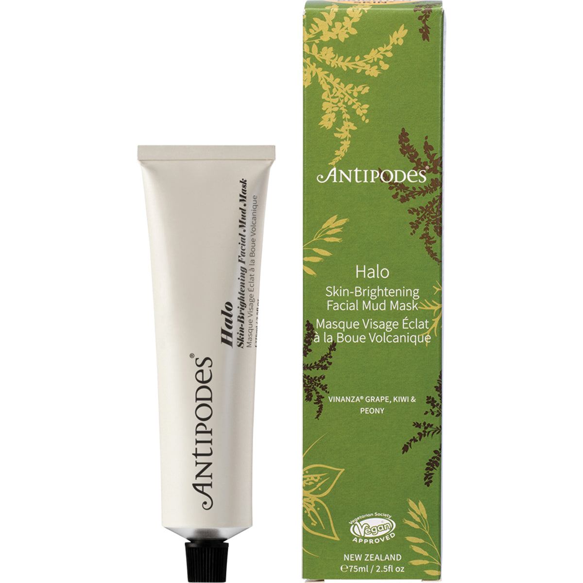 ANTIPODES Halo Skin-Brightening Facial Mud Mask 1 x 75ml