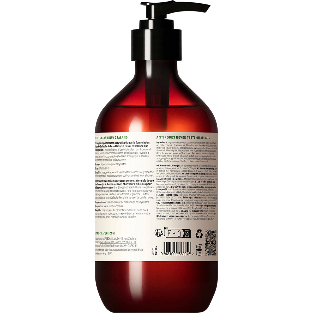 ANTIPODES Nirvana Hand & Body Wash 1 x 500ml