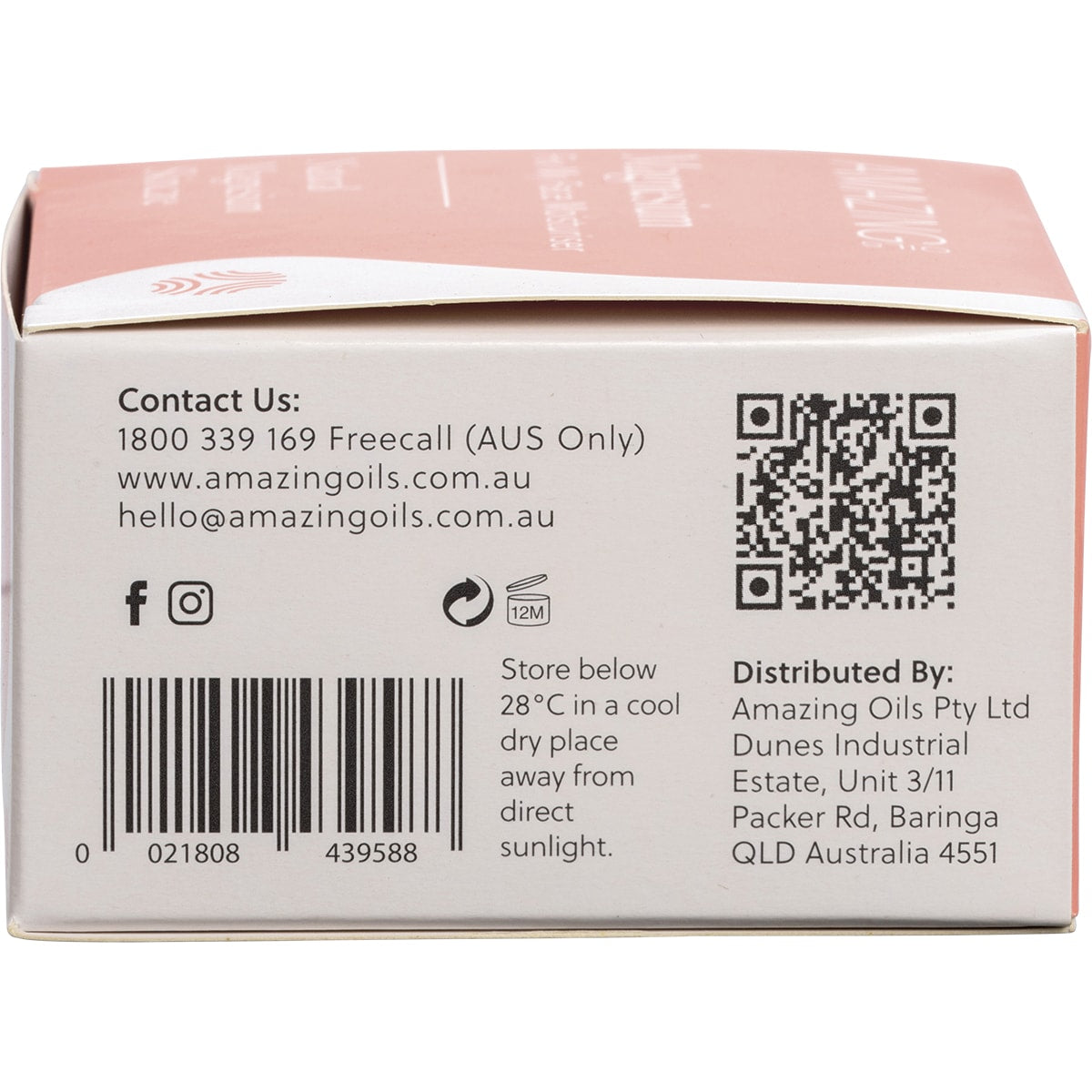 AMAZING OILS Magnesium Moisturiser Fix My Face 1 x 100g