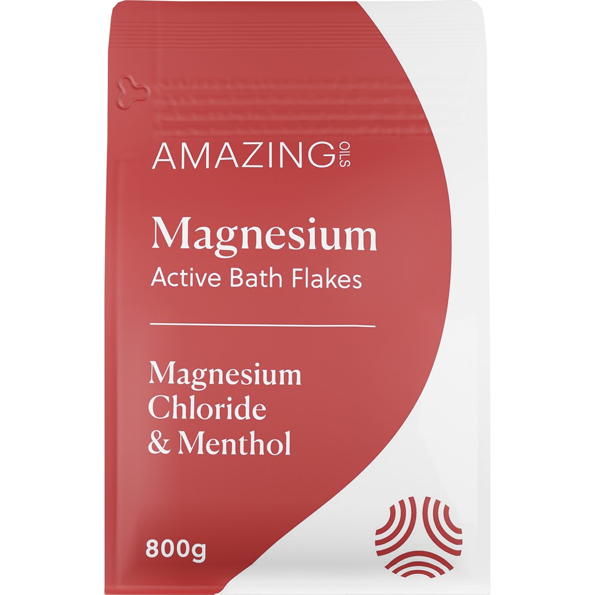 AMAZING OILS Magnesium Active Bath Flakes Mag Chloride & Menthol 1 x 800g