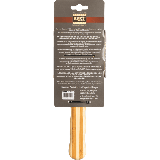 Bass Bamboo Hair Brush Large Square Paddle