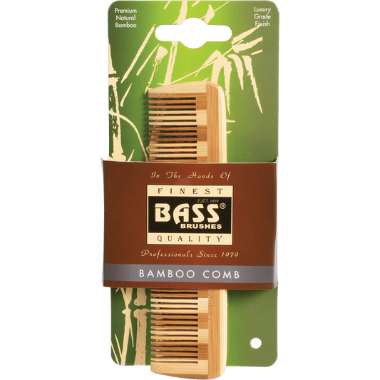 Bass Bamboo Comb Pocket Size Fine Tooth