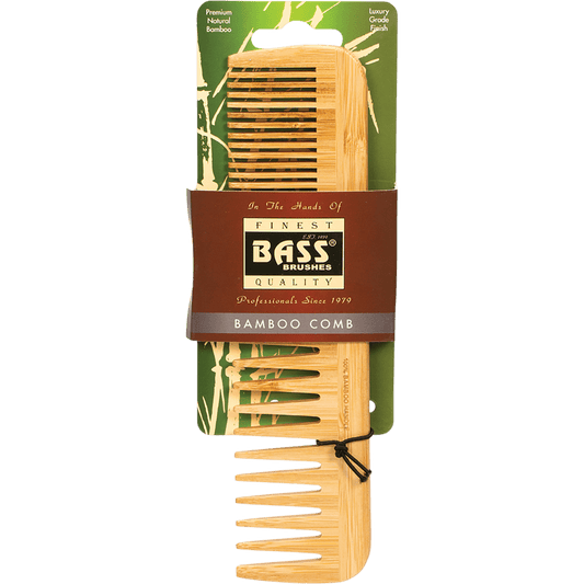 Bass Bamboo Comb Large Wide & Fine Tooth