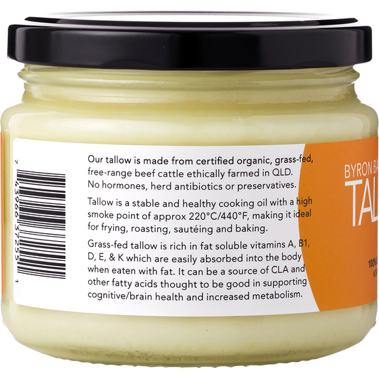 BYRON BAY TALLOW Organic Grass Fed Beef Tallow