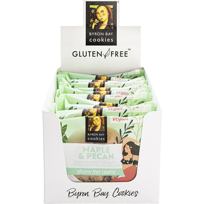 BYRON BAY Gluten Free Cookies Maple & Pecan x 12