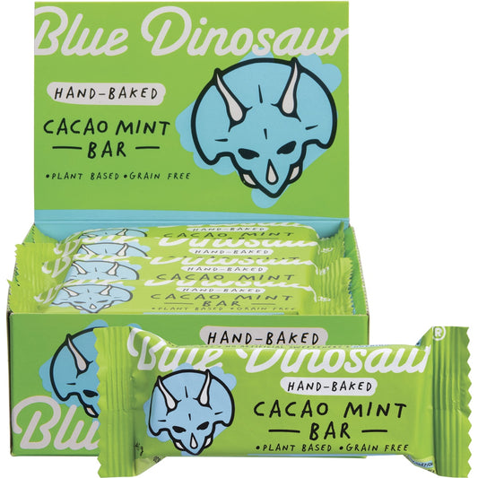 BLUE DINOSAUR Cacao Mint Hand-Baked Bar x 12