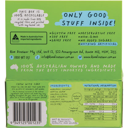 BLUE DINOSAUR Cacao Mint Hand-Baked Bar x 12