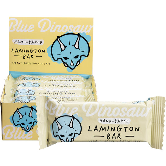 BLUE DINOSAUR Lamington Snack Bar x 12
