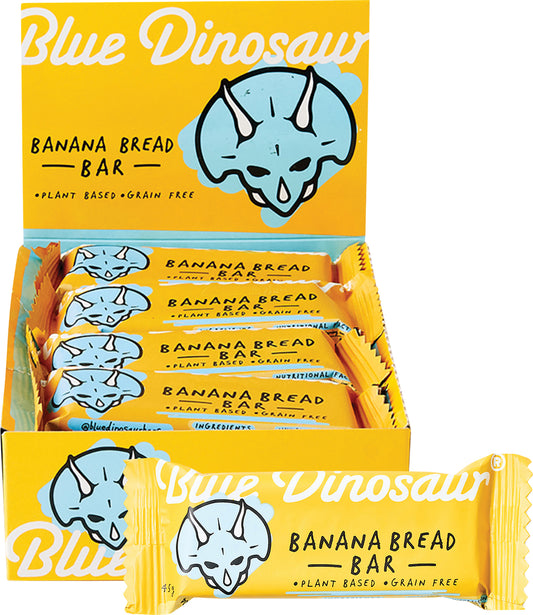 BLUE DINOSAUR Banana Bread Snack Bar x 12