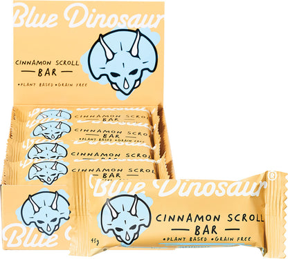 BLUE DINOSAUR Cinnamon Scroll Snack Bar x 12