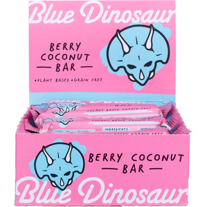 BLUE DINOSAUR Berry Coconut Snack Bar x 12
