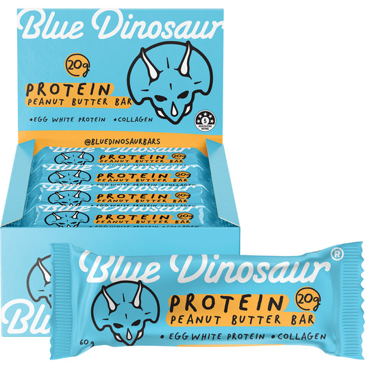 BLUE DINOSAUR Peanut Butter Protein Bar x 12
