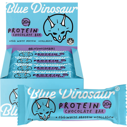 BLUE DINOSAUR Chocolate Protein Bar x 12