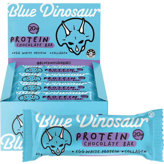 Blue Dinosaur Chocolate Protein Bar - Box of 12