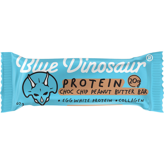 BLUE DINOSAUR Choc Chip Peanut Butter Protein Bar x 12