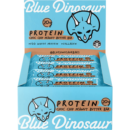 BLUE DINOSAUR Choc Chip Peanut Butter Protein Bar x 12
