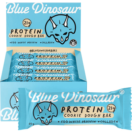 BLUE DINOSAUR Cookie Dough Protein Bar x 12