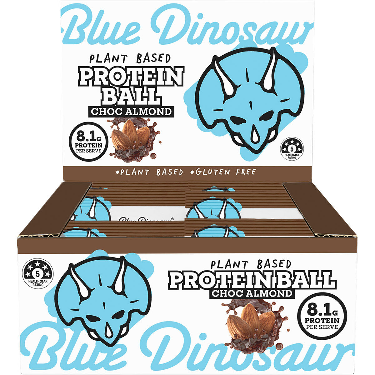 BLUE DINOSAUR Protein Ball Choc Almond x 12