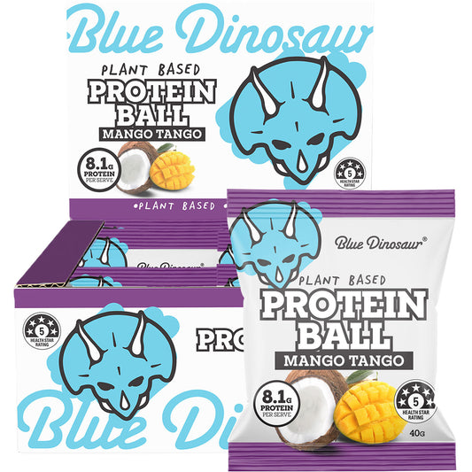 BLUE DINOSAUR Protein Ball Mango Tango x 12