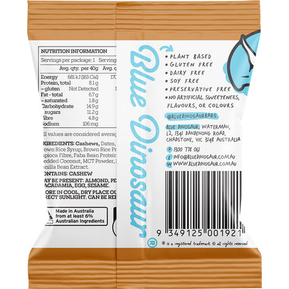 BLUE DINOSAUR Protein Ball Caramel Cashew x 12