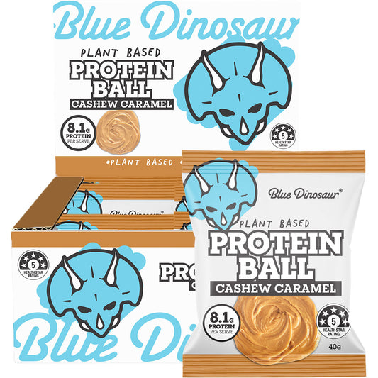 BLUE DINOSAUR Protein Ball Caramel Cashew x 12
