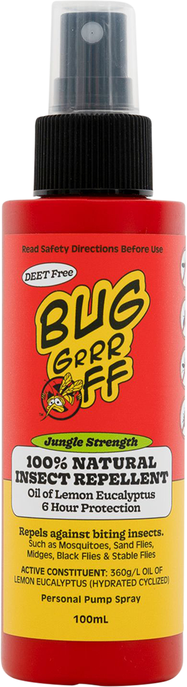 Bug-Grrr Off 100% Natural Insect Repellent Jungle Strength Spray 100ml