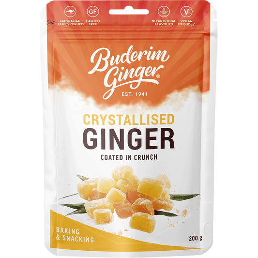 Buderim Ginger Crystallised Ginger Coated in Crunch