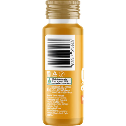 BUDERIM GINGER Ginger & Turmeric Wellness Shot 10 x 50ml
