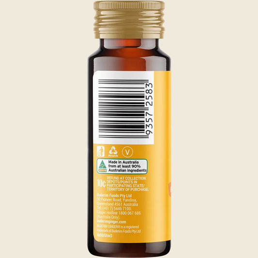 Buderim Ginger Ginger & Turmeric Wellness Shot - Box of 10