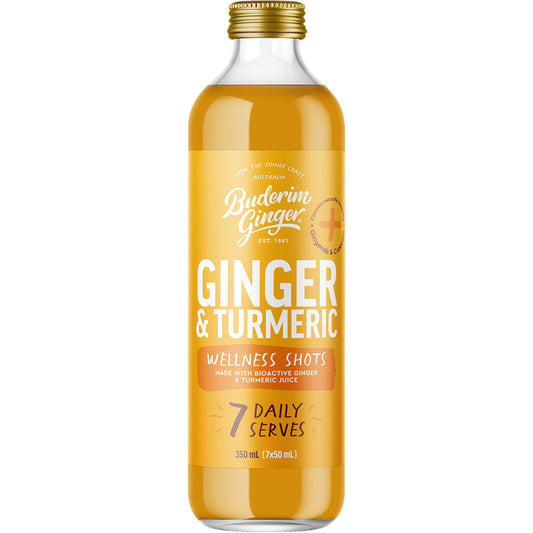 BUDERIM GINGER Ginger & Turmeric Wellness Shots 1 x 350ml