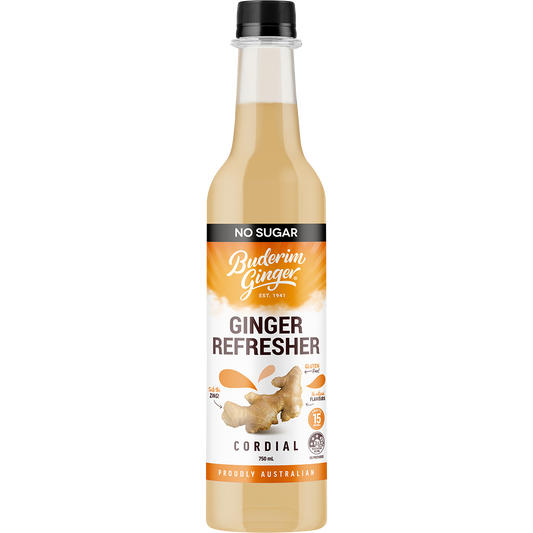 Buderim Ginger Ginger Refresher No Sugar Cordial