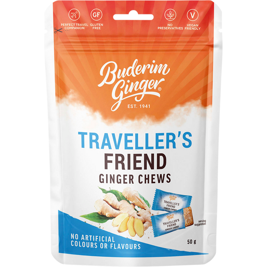 Buderim Ginger Traveller's Friend Ginger Chews