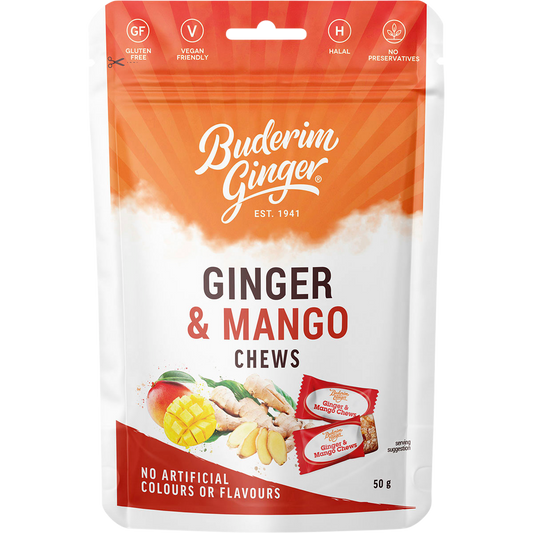 Buderim Ginger Ginger & Mango Chews
