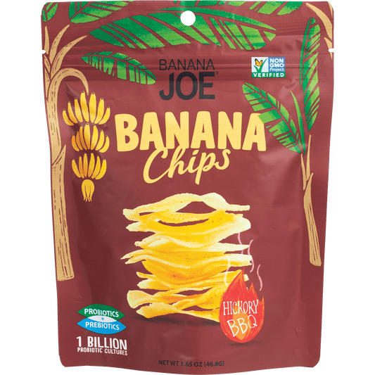 Banana Joe Banana Chips Hickory BBQ - Box of 6