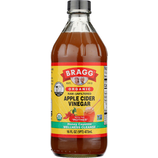 BRAGG Apple Cider Vinegar Honey Cayenne Wellness Cleanse 1 x 473ml