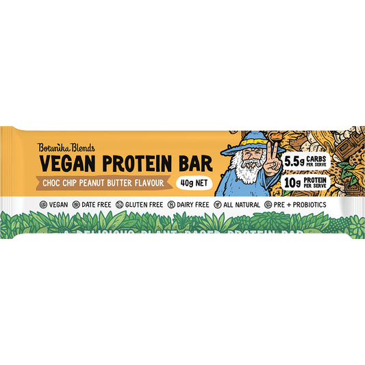 Botanika Blends Vegan Protein Bars Choc Chip Peanut Butter - Box of 12
