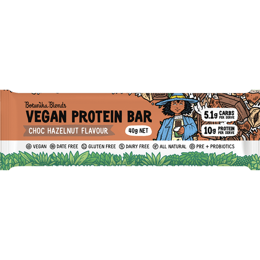 Botanika Blends Vegan Protein Bars Choc Hazelnut - Box of 12