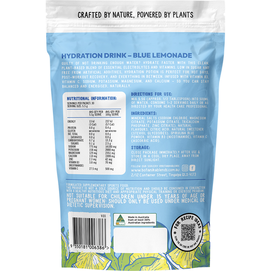 Botanika Blends Hydration Potion Blue Lemonade
