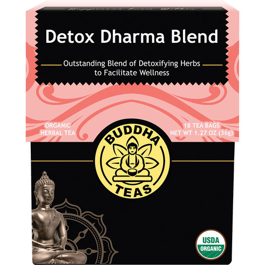 Buddha Teas Organic Herbal Tea Bags Detox Dharma Blend