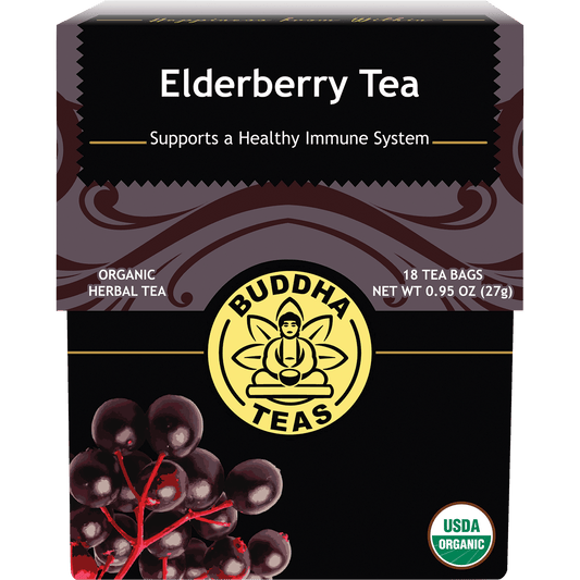 Buddha Teas Organic Herbal Tea Bags Elderberry Tea