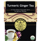 BUDDHA TEAS Organic Herbal Tea Bags Turmeric Ginger Tea 1 x 18pk