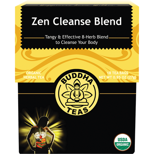 Buddha Teas Organic Herbal Tea Bags Zen Cleanse Blend