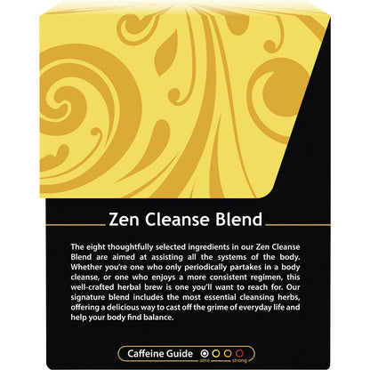 BUDDHA TEAS Organic Herbal Tea Bags Zen Cleanse Blend 1 x 18pk