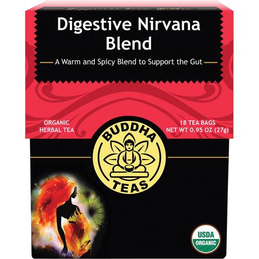 Buddha Teas Organic Herbal Tea Bags Digestive Nirvana Blend